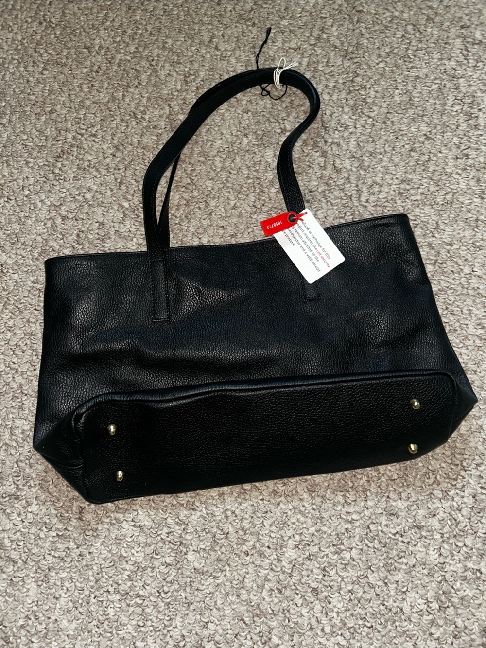 Italian Leather Divina Firenze Black Purse Womens Bag